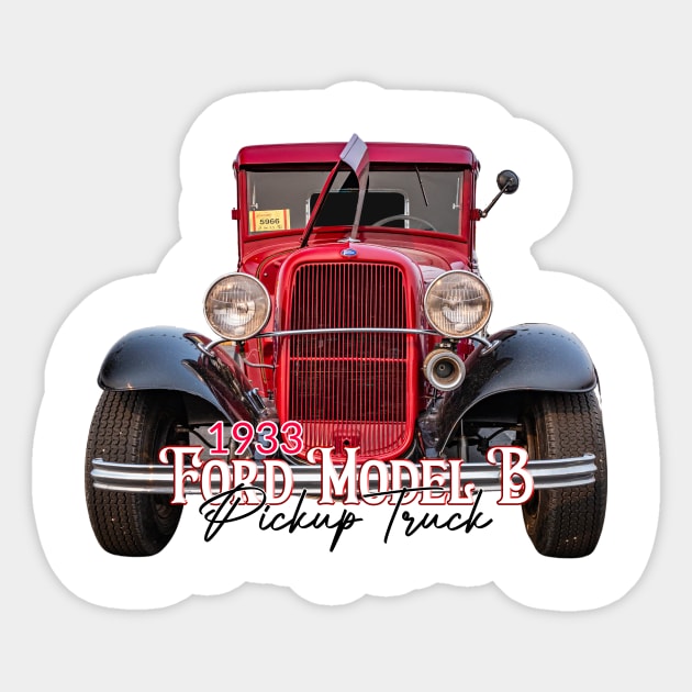 1933 Ford Model B Pickup Truck Sticker by Gestalt Imagery